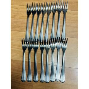 Washington Forge SPIRIT OF AMERICA Stainless Cocktail Forks Set of 16